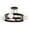 Nuvo Marsden 4-Light Semi Flush Matte Black and Natural Brass 60/7866 - alternate 1